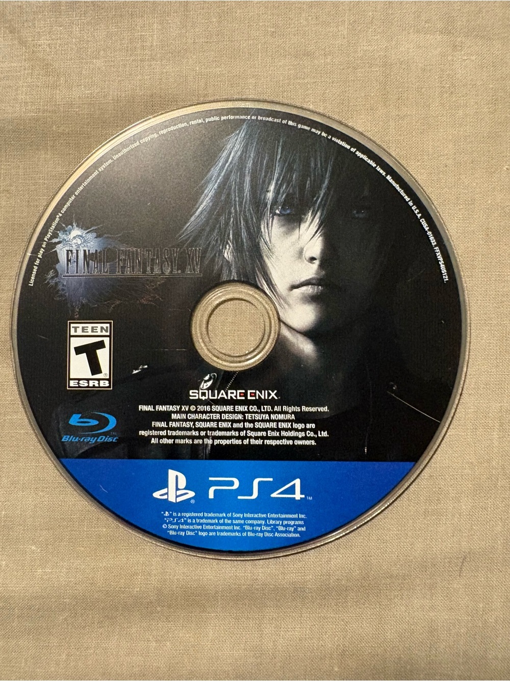 Final Fantasy XV PS4 Game Disc